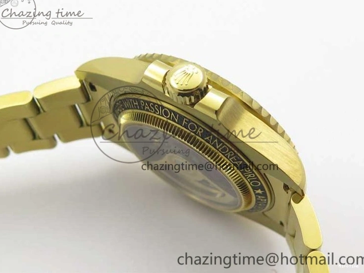 MiroTime 0214 Popular Andrea Pirlo Project Skeleton Submariner YG VRF Best Edition on YG Bracelet SA 2981